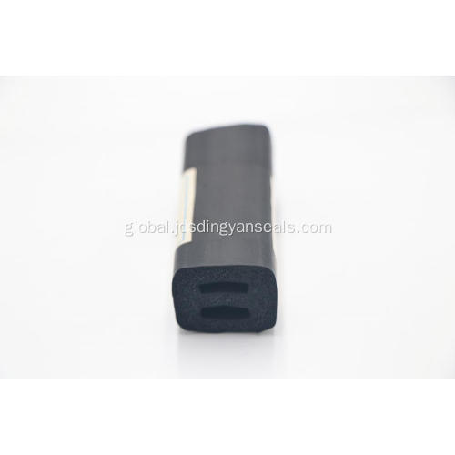 Solid Core Sponge Rubber Strip Double hole hollow sponge foam rubber packing seal Factory